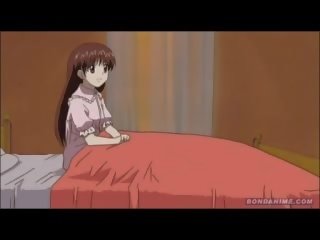 Miela hentai anime mergaitė masturbuoja ir tada pumpuojamas