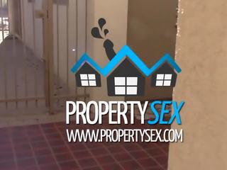 Propertysex mooi realtor blackmailed in seks renting kantoor ruimte
